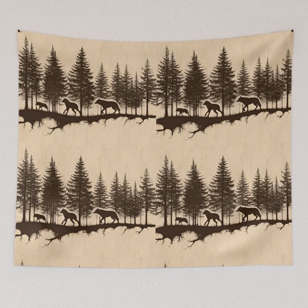 Item preview, Forest Wildlife Silhouette Art designed and sold by Next-level-arts.