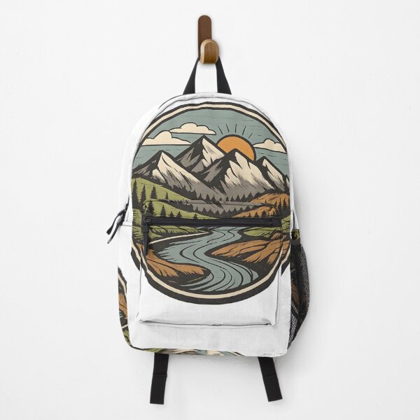 Item preview, Vintage Mountain & River – Retro Nature Logo designed and sold by Dax Studio.