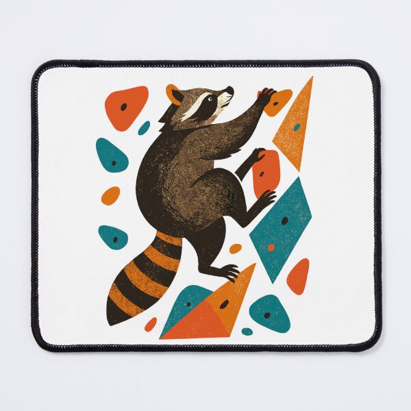 Item preview, Bouldering raccoon climbing motivation gift designed and sold by Pineapple-Tree.