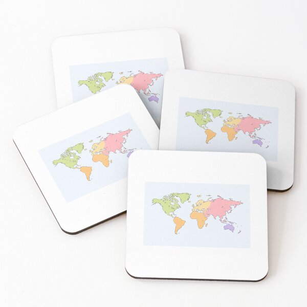 Item preview, Minimal Pastel World Map – Clean Modern Geography Design designed and sold by Snark Studio.