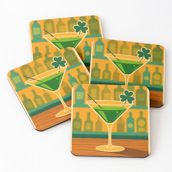 Item preview, Luck of the Irish St Patrick's Day Shamrock Martini designed and sold by Lee Hiller Designs.