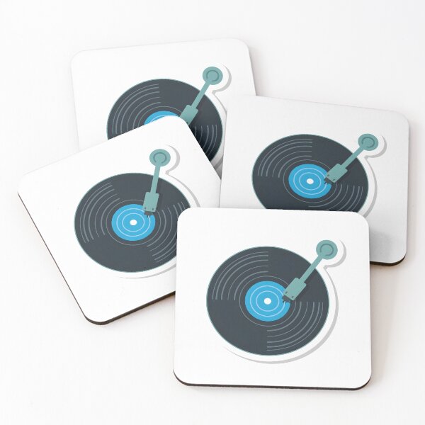 Item preview, Minimalist vinyl record player sticker with tone arm designed and sold by homydesign.
