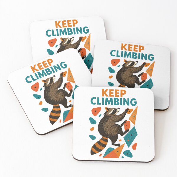 Item preview, Bouldering Raccoon Climbing Further Motivation Gift designed and sold by Pineapple-Tree.