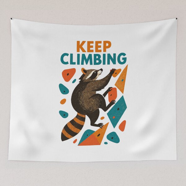 Item preview, Bouldering Raccoon Climbing Further Motivation Gift designed and sold by Pineapple-Tree.