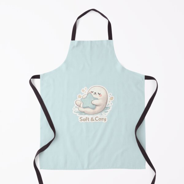 Item preview, Soft & Cozy Seal Hugging Star – Cute Comfort Self Care Quote designed and sold by Still Breathing Studio.