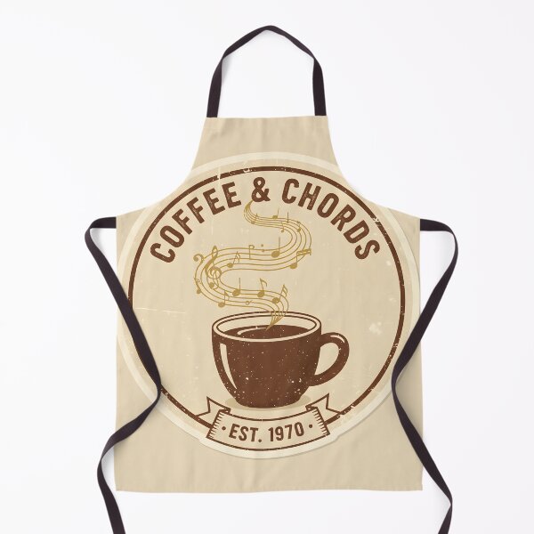 Item preview, Vintage coffee and music logo with steaming musical notes designed and sold by homydesign.