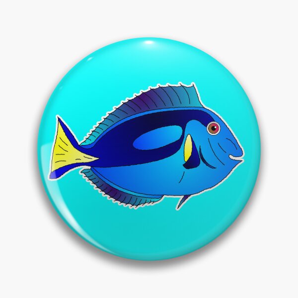 Item preview, Blue Tang Fish Cartoon Design designed and sold by themagiccrayons.
