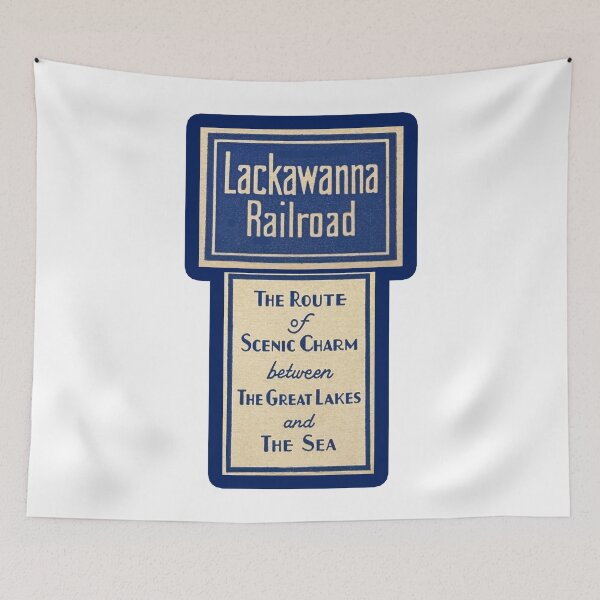 Item preview, Vintage Lackawanna Railroad - The Route of Charm designed and sold by QuayTradingCo.
