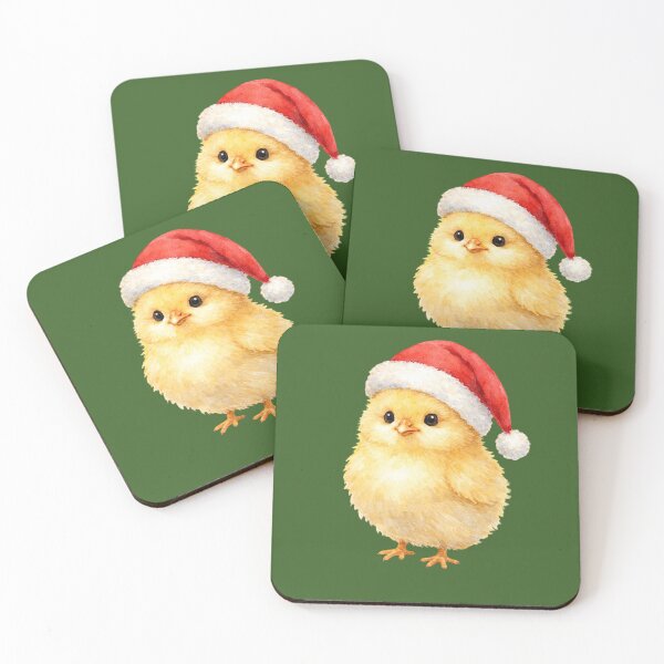 Item preview, Festive Chicky: Christmas Chick in Santa Hat designed and sold by MHD.