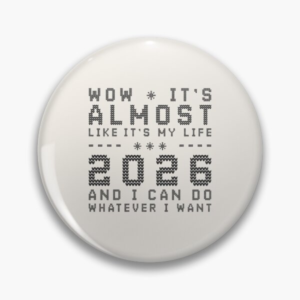 Item preview, Wow it’s almost 2026 and I can do whatever I want – cozy knit typography quote designed and sold by It's all about SHE.