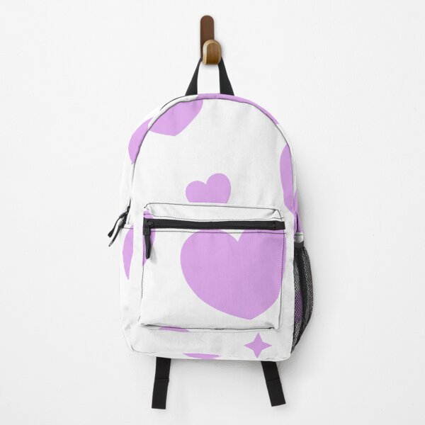Item preview, Lavender Hearts & Stars Pattern | Cute Pastel Aesthetic Design designed and sold by MysticPurpleHue.