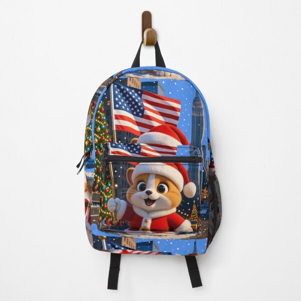 Item preview, York Christmas Parade – Cute 3D Holiday Celebration with USA Flag , designed and sold by PaintMeWorld.