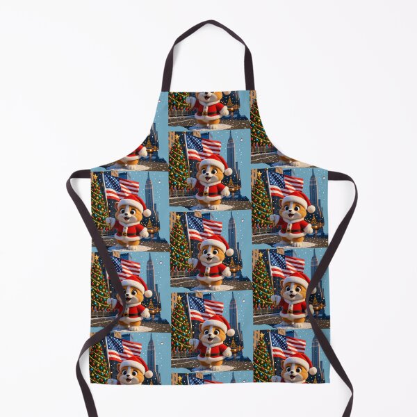 Item preview, York Christmas Parade – Cute 3D Holiday Celebration with USA Flag ,  designed and sold by PaintMeWorld.