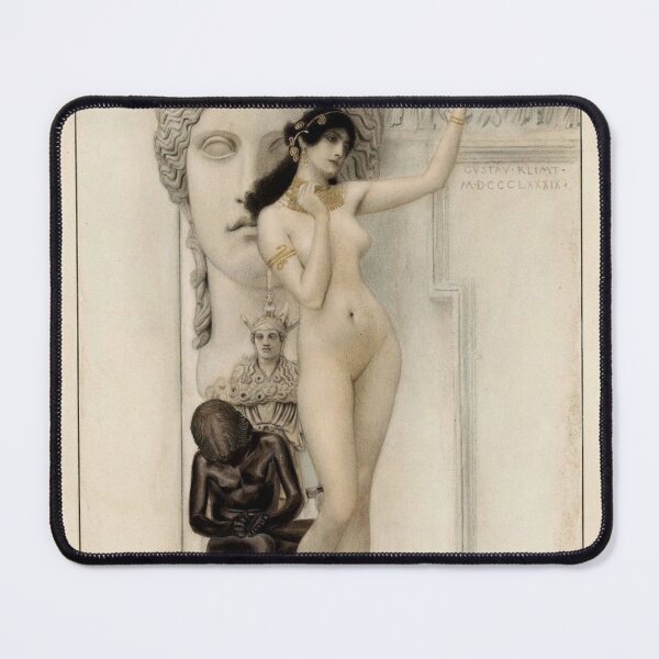 Item preview, Allegory of Sculpture – Gustav Klimt Symbolist Classical Art Print designed and sold by Art Outlaws.