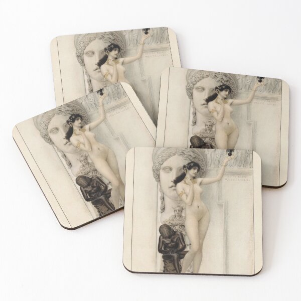 Item preview, Allegory of Sculpture – Gustav Klimt Symbolist Classical Art Print designed and sold by Art Outlaws.