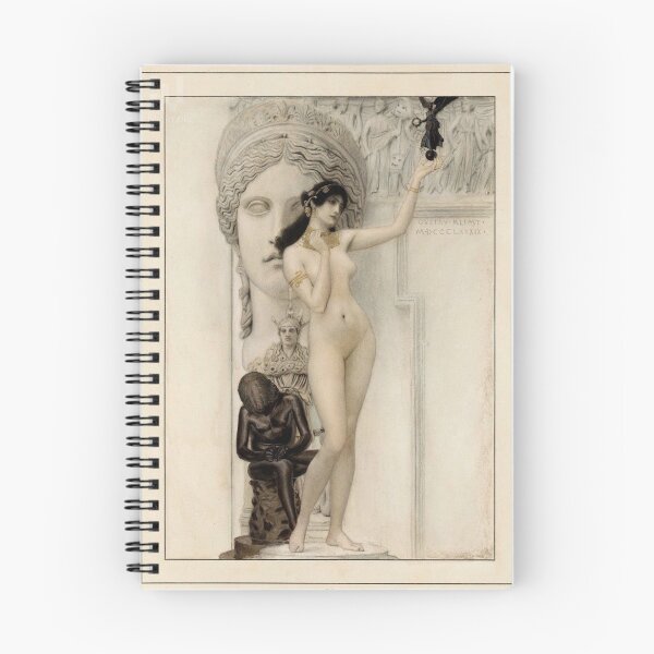 Item preview, Allegory of Sculpture – Gustav Klimt Symbolist Classical Art Print designed and sold by Art Outlaws.