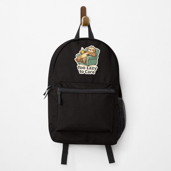 Item preview, Too Lazy To Care Sloth Design – Funny Lazy Quote Cartoon Illustration designed and sold by ArtVoyageShop.