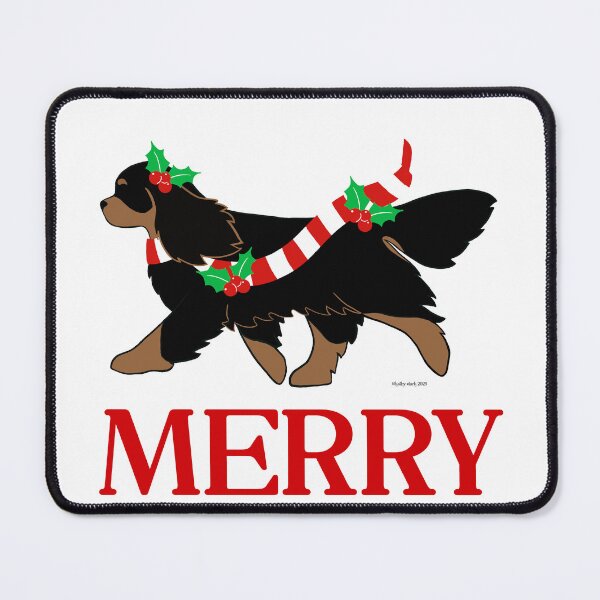 Item preview, Black and Tan Cavalier Christmas designed and sold by Atelier Cupcake.