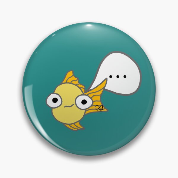 Item preview, LaMaisonOfMY MY BLANK STARE GOLDFISH COLLECTION  NO. 1 On Green designed and sold by LaMaisonOfMY.