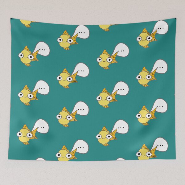 Item preview, LaMaisonOfMY MY BLANK STARE GOLDFISH COLLECTION  NO. 1 On Green designed and sold by LaMaisonOfMY.