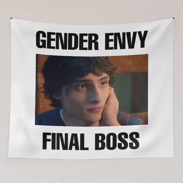 Item preview, finn wolfhard gender envy final boss  designed and sold by Kyna Arts.