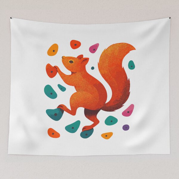 Item preview, Bouldering squirrel climbing motivation gift designed and sold by Pineapple-Tree.