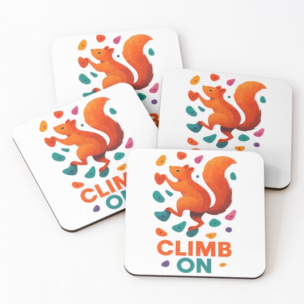 Item preview, Bouldering squirrel climbing motivation gift designed and sold by Pineapple-Tree.