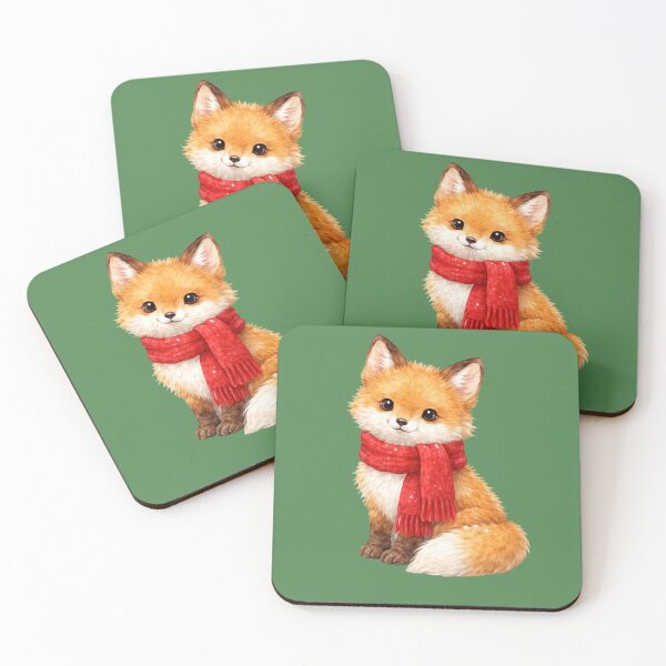 Item preview, Adorable Fox Cub in Cozy Christmas Atmosphere designed and sold by MHD.