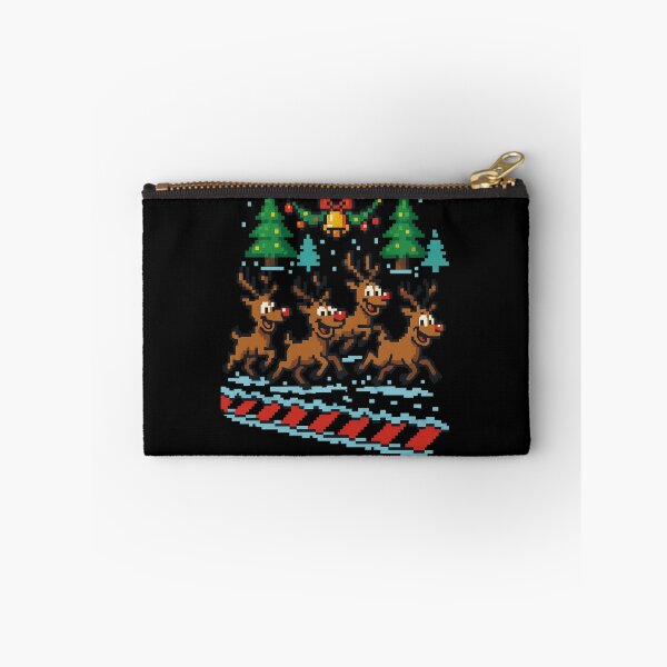 Item preview, 8-Bit Christmas Reindeer Parade - Retro Pixel Holiday Art designed and sold by Kotalo.