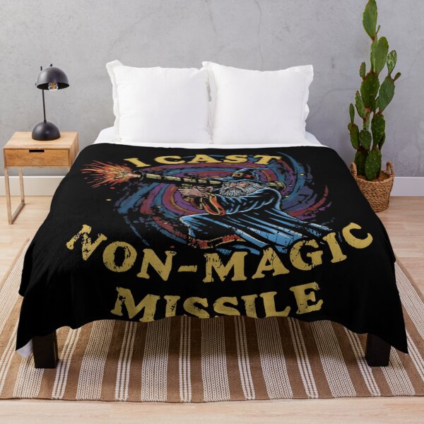 Item preview, I Cast Non Magic Missile Funny Wizard Parody Meme designed and sold by JohnBrightIdeas.