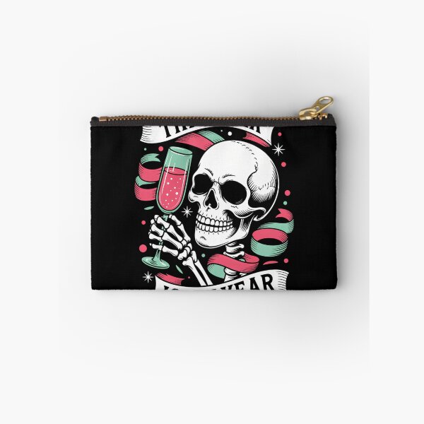 Item preview, Sarcastic New Year Skeleton Drinking  Xmas designed and sold by tiemacopaxer.