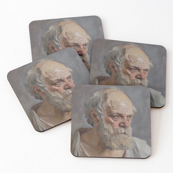 Item preview, Vintage Socrates Portrait Painting, Renaissance Art designed and sold by SavageVision.