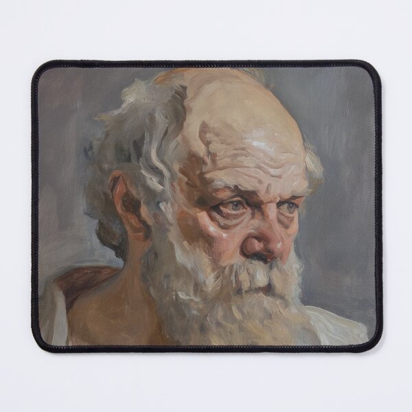Item preview, Vintage Socrates Portrait Painting, Renaissance Art designed and sold by SavageVision.