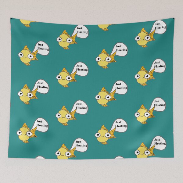 Item preview, LaMaisonOfMY MY BLANK STARE GOLDFISH COLLECTION  NO. 2 On Green designed and sold by LaMaisonOfMY.