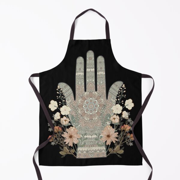 Item preview, Boho Floral Hamsa with Mandala – Spiritual Symbol of Protection and Calm designed and sold by JuanaDesigns.