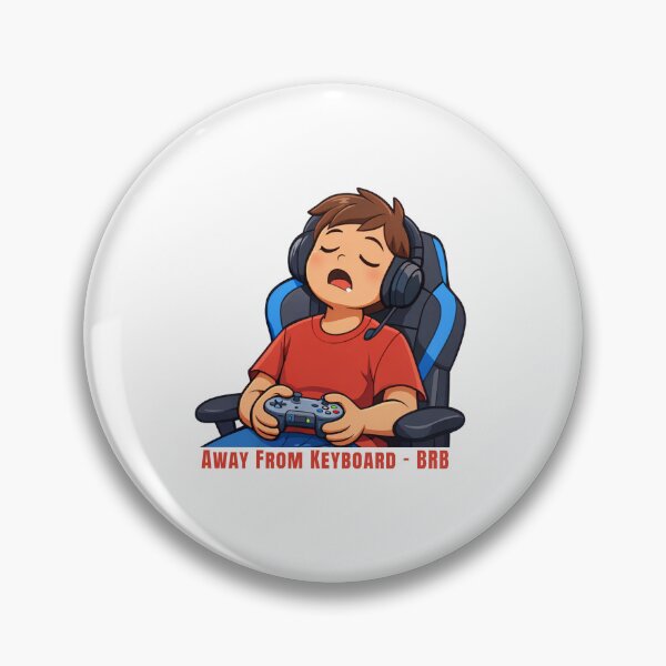Item preview, Away From Keyboard (AFK) – BRB Funny Gamer Illustration designed and sold by inaveed.