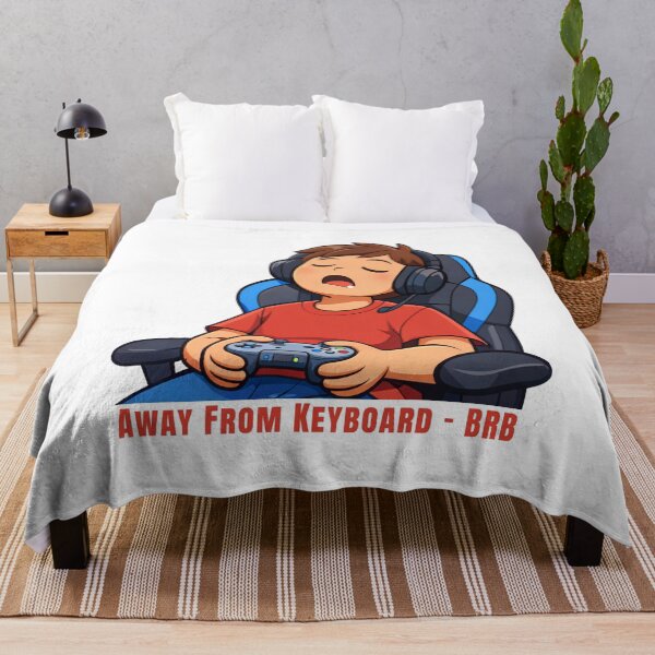 Item preview, Away From Keyboard (AFK) – BRB Funny Gamer Illustration designed and sold by inaveed.