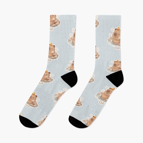 Item preview, Chill Capybara in Hot Spring – Cute Relax Cozy Vibes designed and sold by Still Breathing Studio.