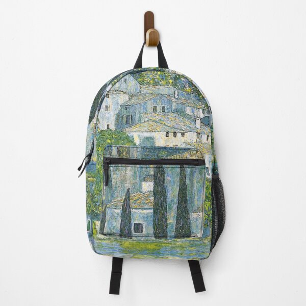 Item preview, Church in Cassone – Gustav Klimt Lake Garda Landscape Art Print (1913) designed and sold by Art Outlaws.