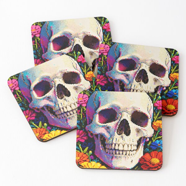 Item preview, Skull Surrounded by Blooming Flowers designed and sold by MHD.
