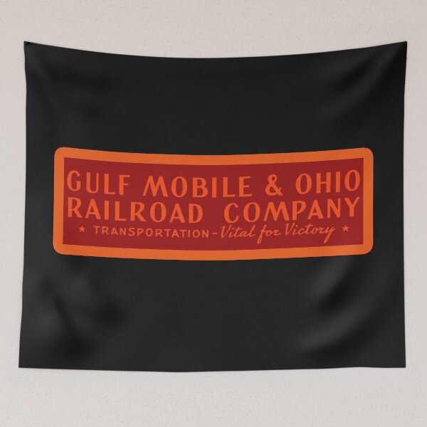 Item preview, Vintage Gulf Mobile and Ohio Railroad Company designed and sold by QuayTradingCo.