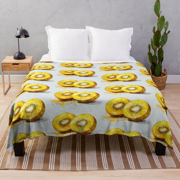 Item preview, Sliced golden kiwi in watercolor style designed and sold by LiskoDesign.