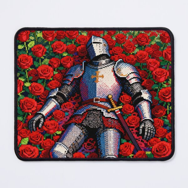 Item preview, Fallen Knight Resting Among Roses designed and sold by MHD.