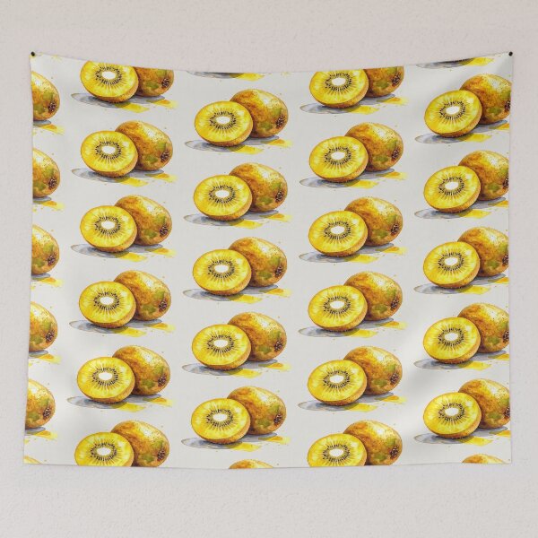 Item preview, Juicy golden kiwi in watercolor style designed and sold by LiskoDesign.