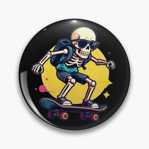 Item preview, Skater Skeleton – Dead cool. designed and sold by KingCuppaDigitalArt.