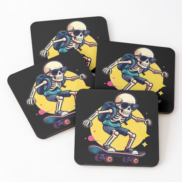 Item preview, Skater Skeleton – Dead cool. designed and sold by KingCuppaDigitalArt.