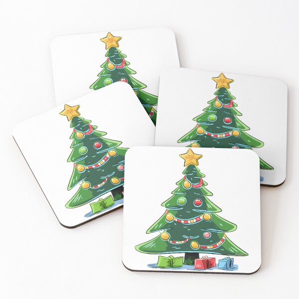Item preview, Merry Christmas Tree Cartoon - Festive Holiday Gift Presents Star designed and sold by DesignArtist.ia.