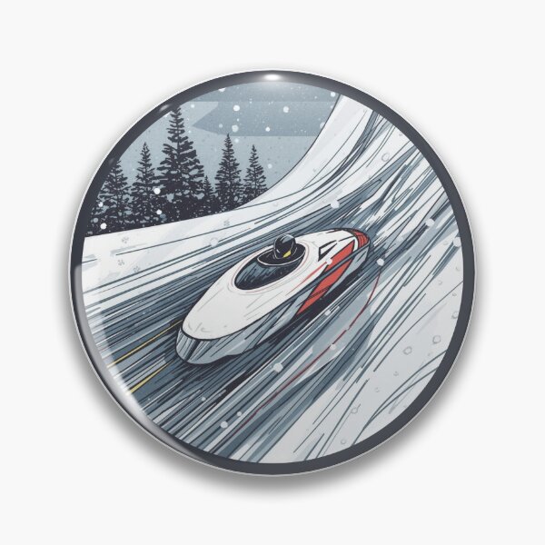 Item preview, Winter Sports Games Arena Luge Competition Sticker designed and sold by colorleafz.