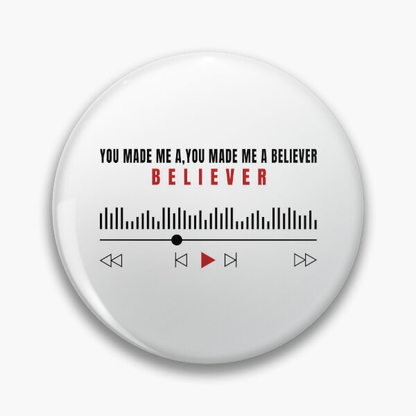 Item preview, Believer – Minimal Red Typography Quote Art | Dark Motivational Music Vibes designed and sold by inaveed.