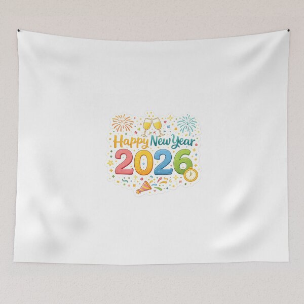 Item preview, Happy New Year 2026 Celebration Sticker designed and sold by Snark Studio.